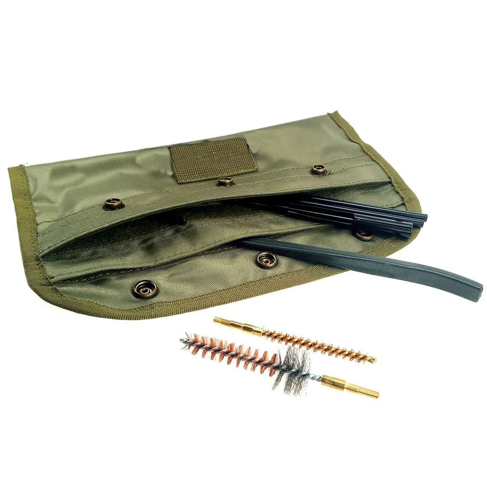 10-Piece Rifle & Pistol Cleaning Kit – .22 Cal, 5.56mm Gun Cleaner for Hunting & Airsoft