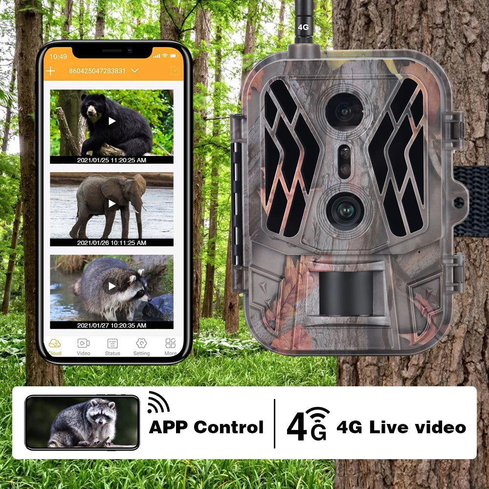 SUNTEKCAM 4G Dual Lens Trail Camera HC-950Pro – 36MP 4K Video for Hunting & Surveillance