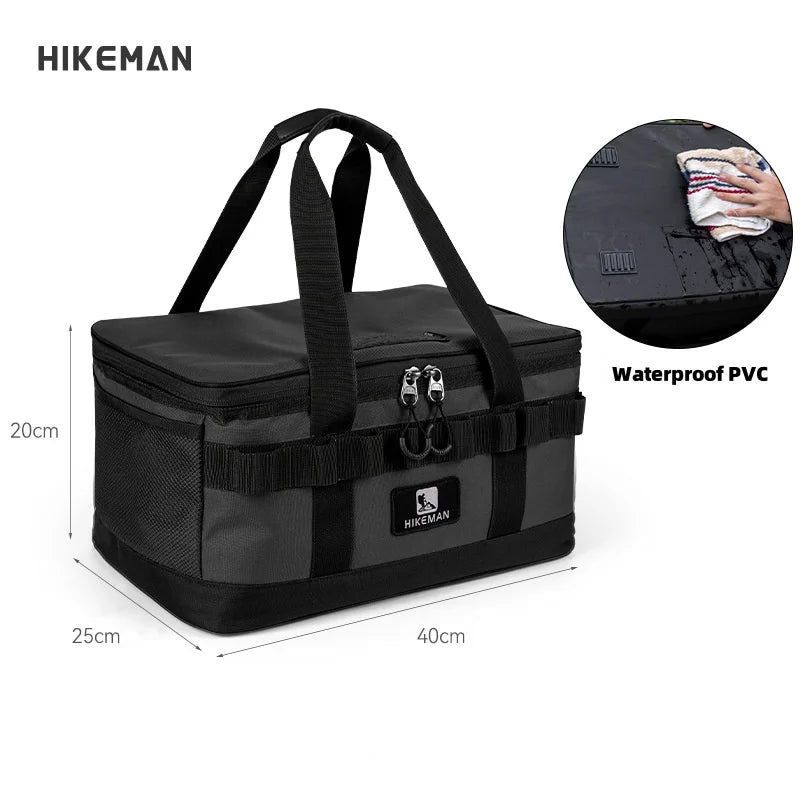 HIKEMAN 20L Outdoor Camping Storage Bag Heavy-Duty Oxford Utility Gear Tote