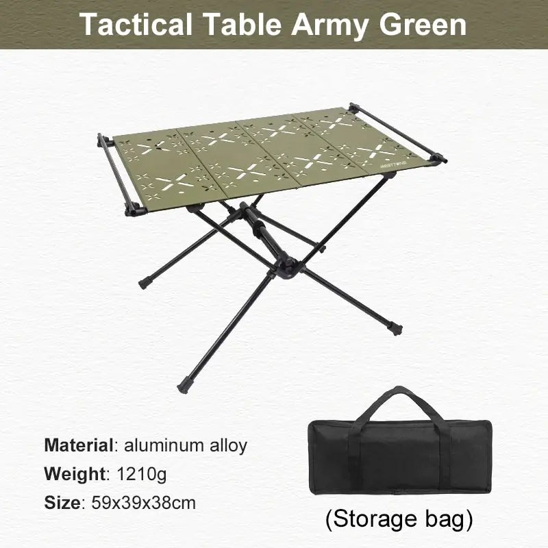 WEST TUNE Camping Folding Table Portable Aluminium Alloy Outdoor Table
