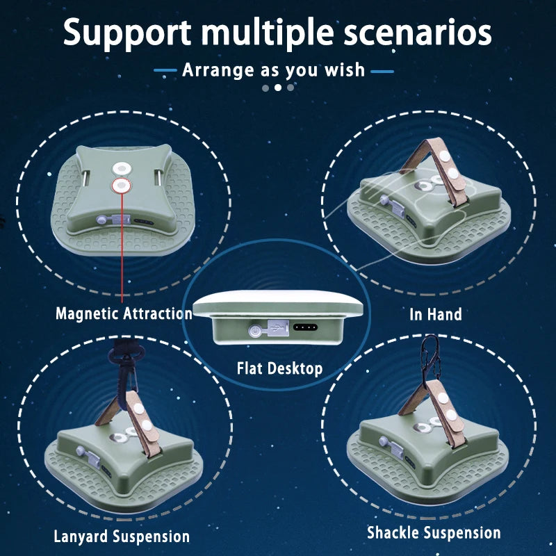 MOSLIGHTING LY01 - 80W Zoom Torch Camping Lantern with Magnetic Base & 13500mAh Battery