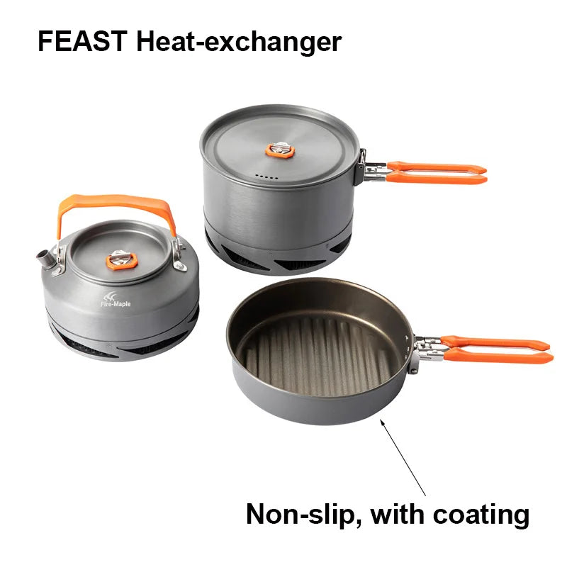 FIRE MAPLE Camping Cookware Set – Compact & Efficient Cooking Gear for Outdoor Adventures