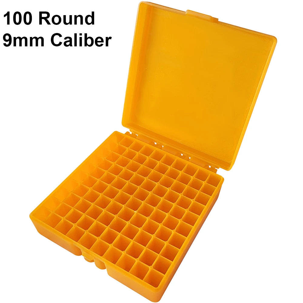 AIRSSON Bullet Box – 50/99 Round Ammo Storage Case for 9mm, .223/5.56mm, 7.62x39mm