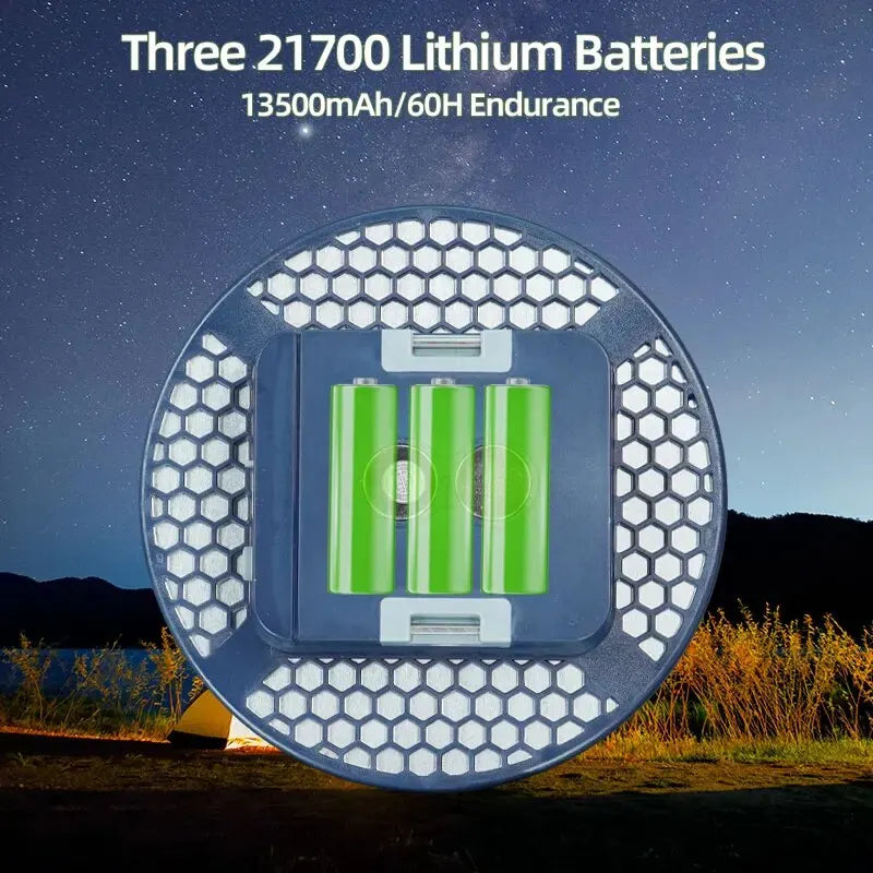 MOSLIGHTING Rechargeable Camping Lantern - 13500mAh Magnetic Tent Light with USB Charging