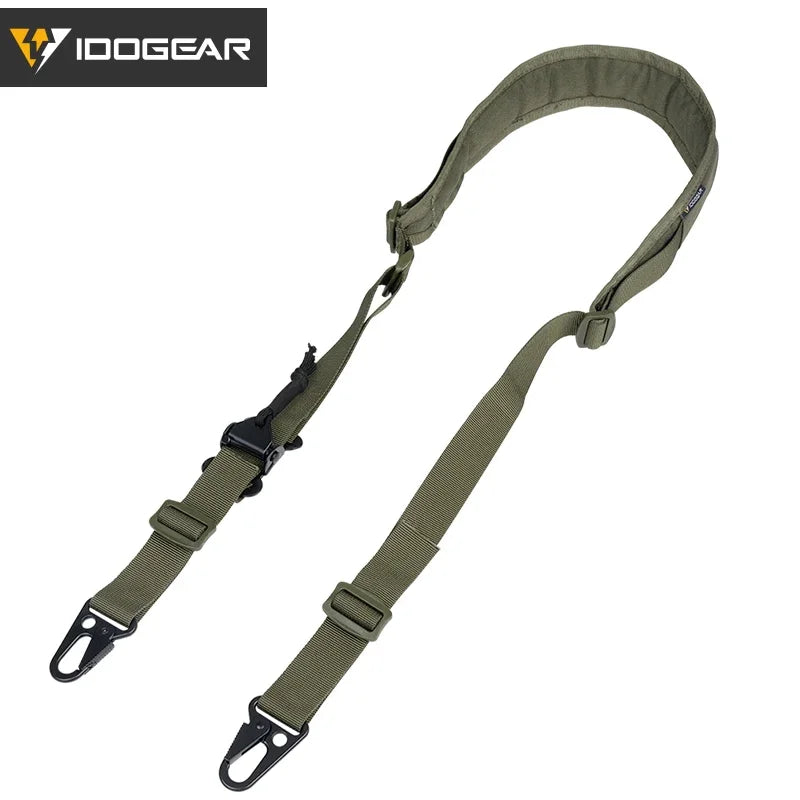 IDOGEAR 2-Point Tactical Sling – Quick Adjustable Combat Strap for Hunting & Airsoft