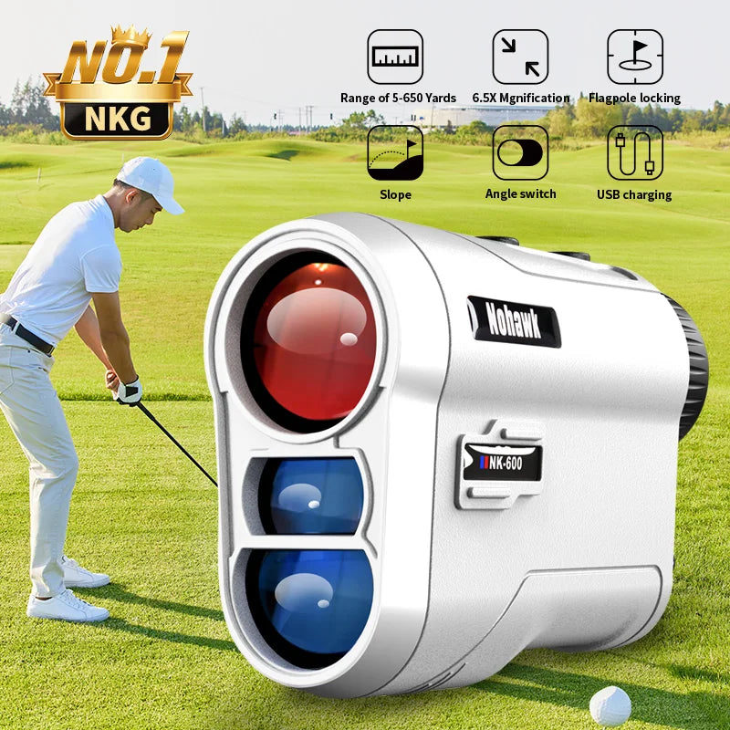 NOHAWK Laser Rangefinder – USB Rechargeable with Slope Compensation for Hunting and Outdoor Adventures
