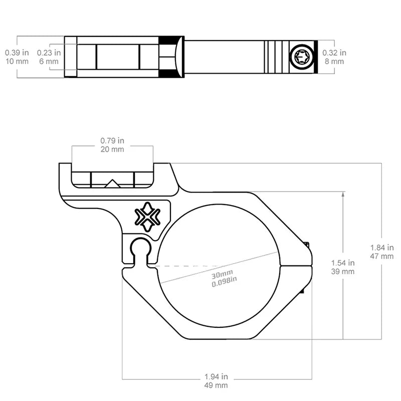 Vector Optics 30/34Mm Bubble Level On The Side of The Ring Fits 30/34 Mm Rifle Scopes