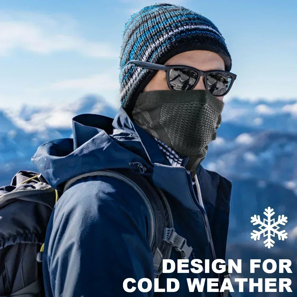 GUMAO Thermal Face Bandana Mask – Breathable Neck Warmer for Cycling & Winter Sports