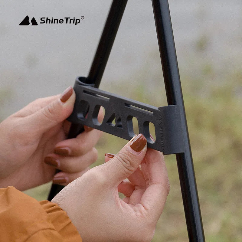 SHINETRIP Outdoor Camping Triangle Shelf Side Buckle – Multifunctional Tableware Rack Stability Buckle