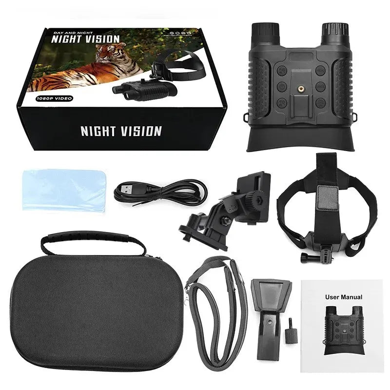 Night Vision Binoculars NV8160 8X Zoom Tactical Helmet Mount for Hunting