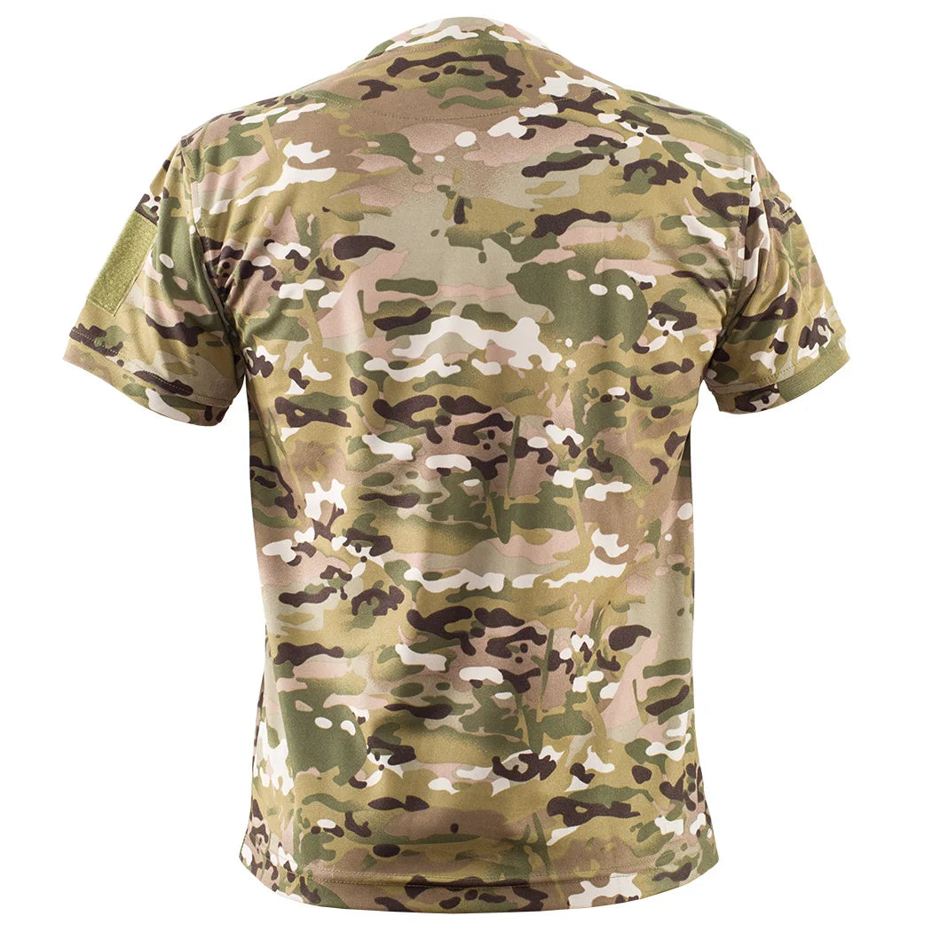MEGE KNIGHT Men's Quick-Dry Hunting T-Shirt - Breathable Camouflage Top for NZ Summer Expeditions