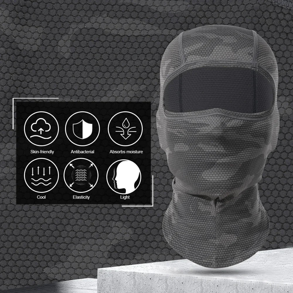 GUMAO Cooling Balaclava Cycling Face Mask Ice Silk Headgear