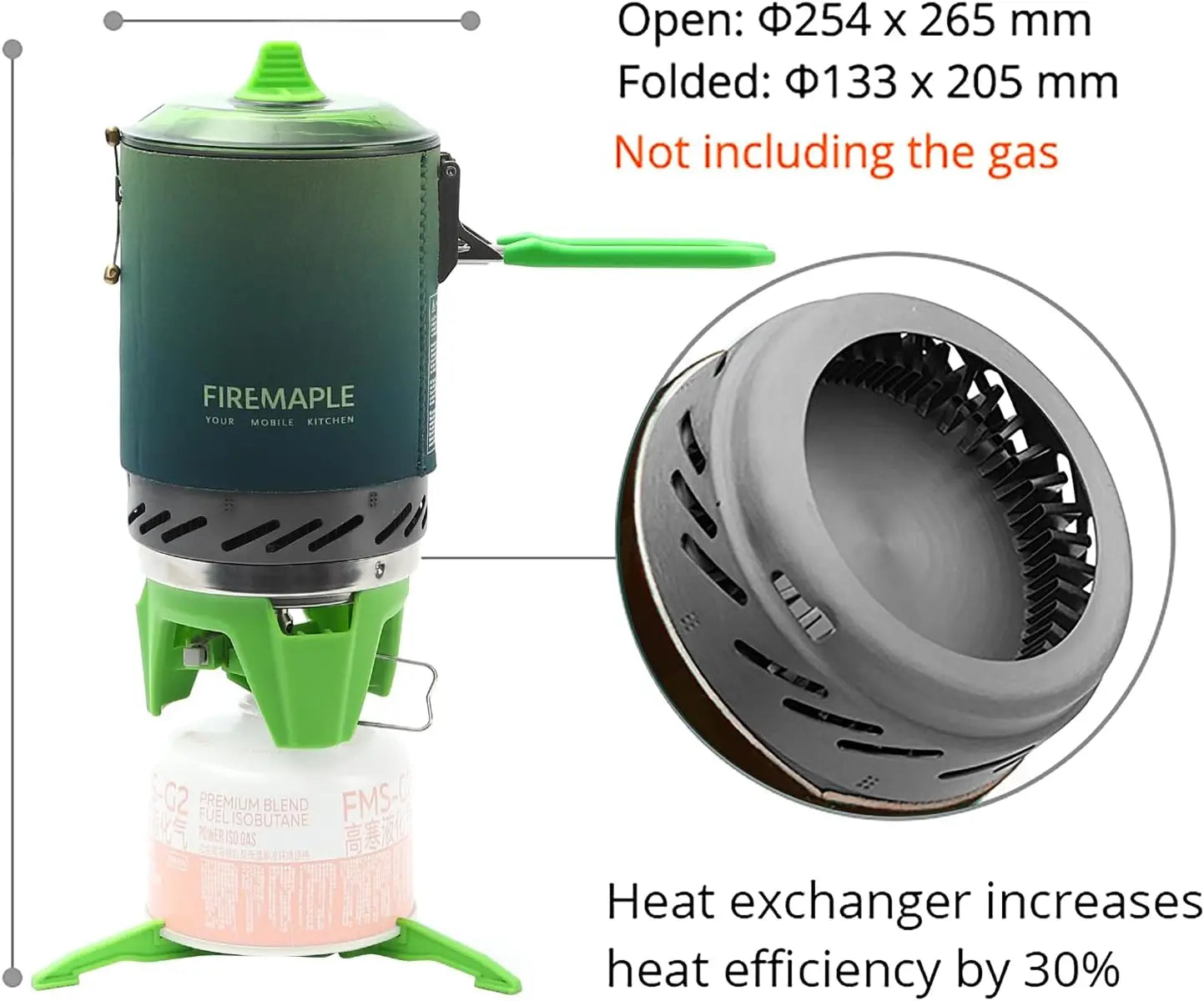 FIRE MAPLE FMS-X2 Portable Cooking System – High-Efficiency Gas Stove for Camping & Hiking