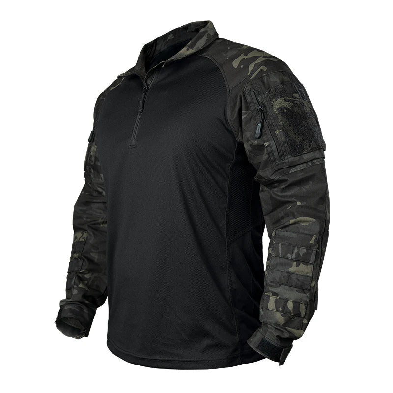 IDOGEAR UFS Tactical Shirt – Breathable Combat BDU with Elbow Pads