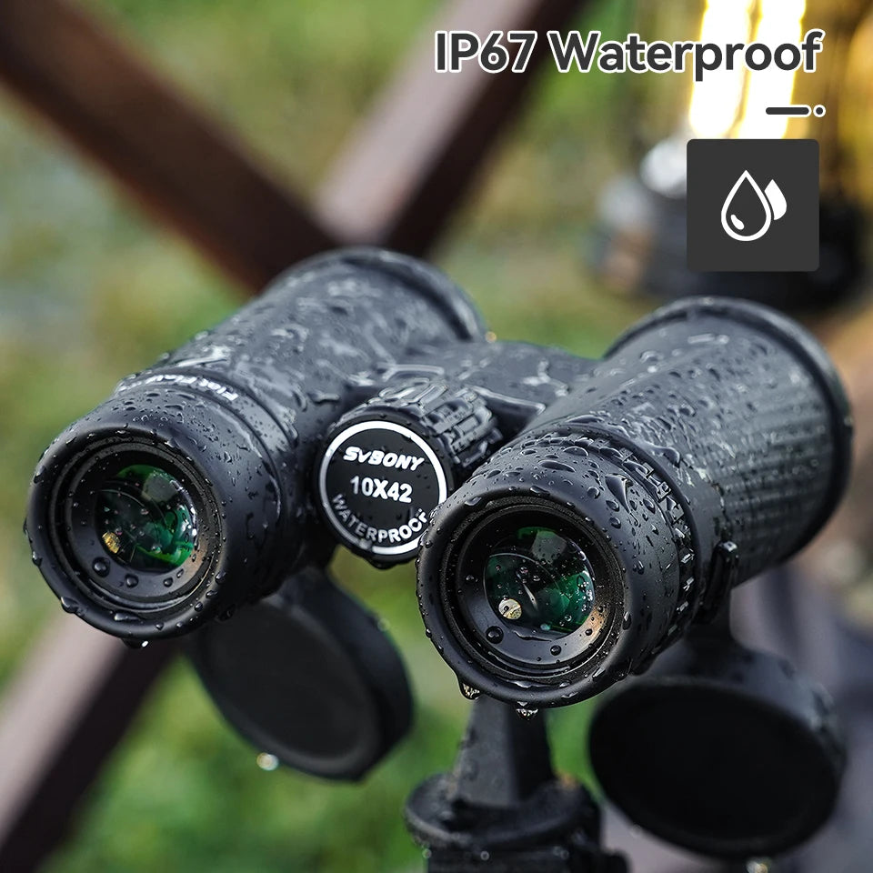 SVBONY SA205 8X42/10X42 ED Binoculars – Waterproof, Flat-Field Optics for Birdwatching & Stargazing