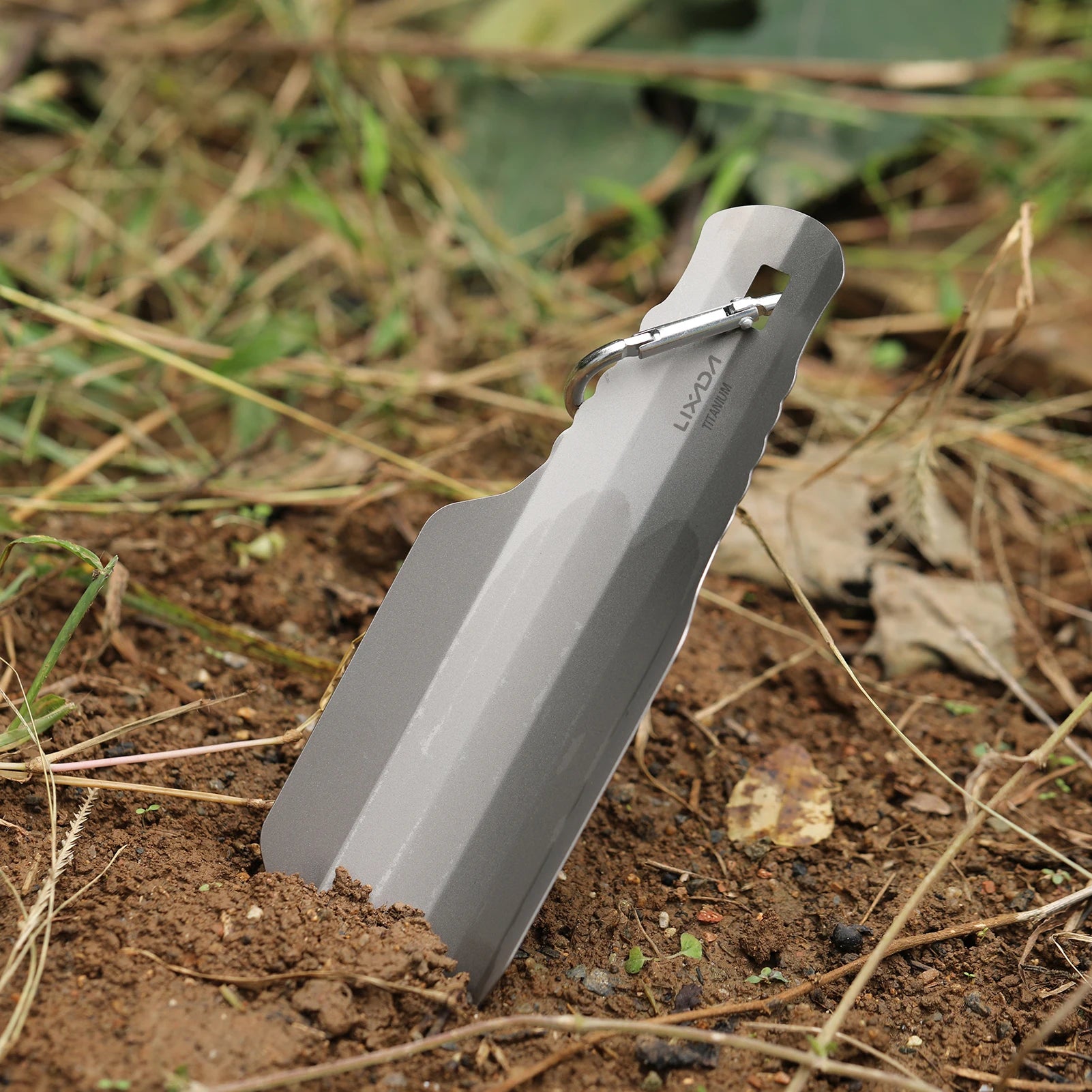 LIXADA Titanium Camping Shovel – Ultralight Trowel for Hiking, Backpacking & Survival