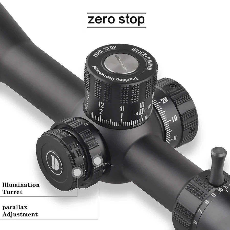 DISCOVERYOPT Gen II ED 5-25×56 Tactical Rifle Scope - First Focal Plane Precision Optic with HD Glass