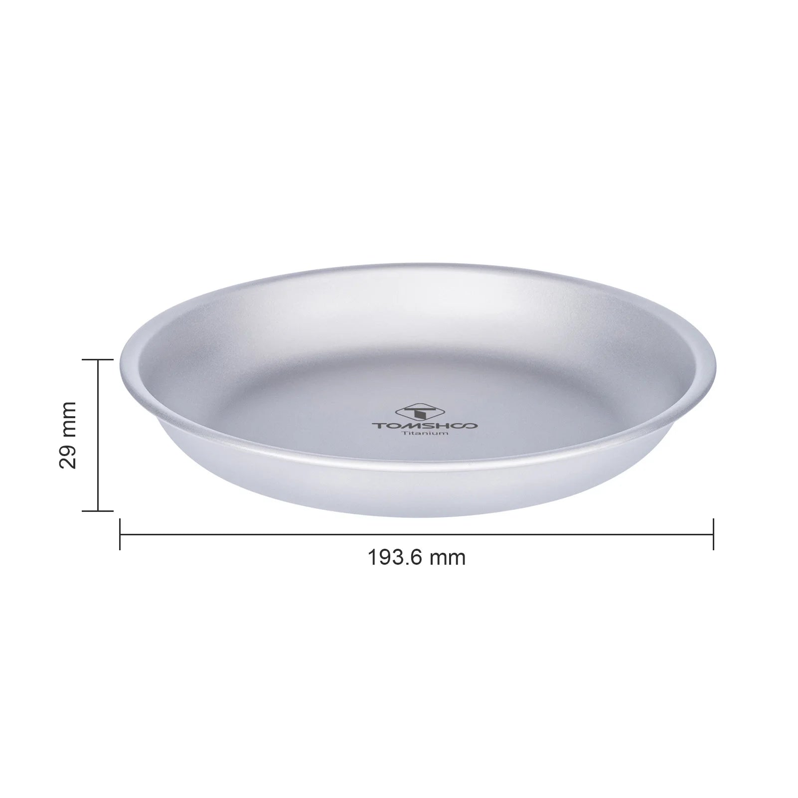 TOMSHOO Titanium Camping Plate – Ultralight & Durable Tableware for Outdoor & Travel