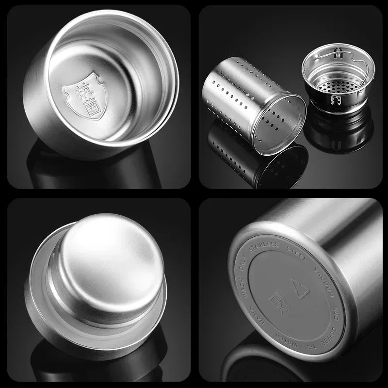 Large Capacity Stainless Steel Thermos Tumbler – Insulated Flask for Coffee, Tea & Travel