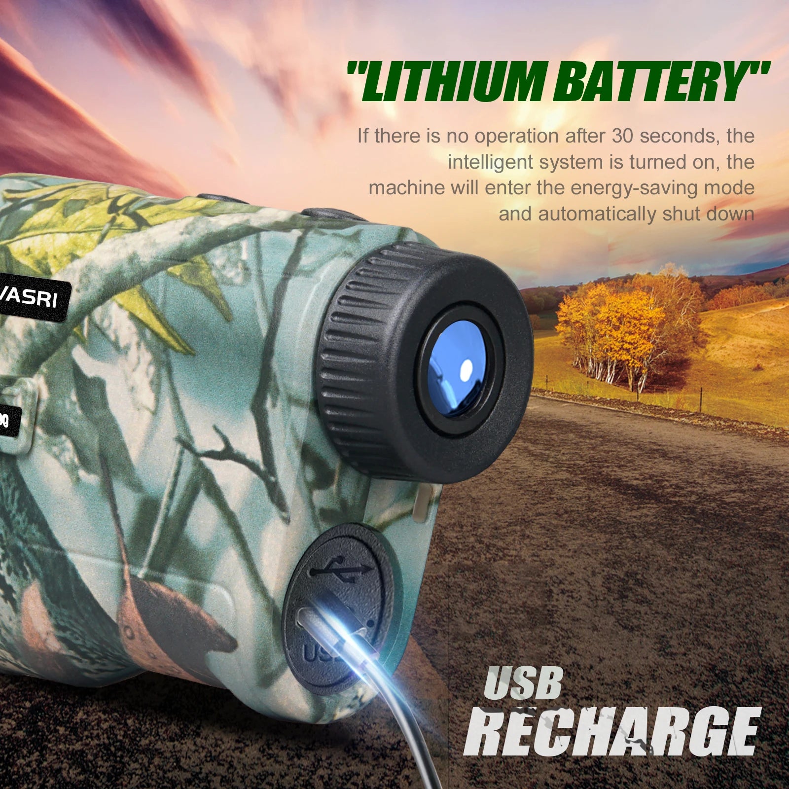 REVASRI 600M/1000M Hunting Laser Rangefinder – Distance, Angle & Speed Measurement for Hunting