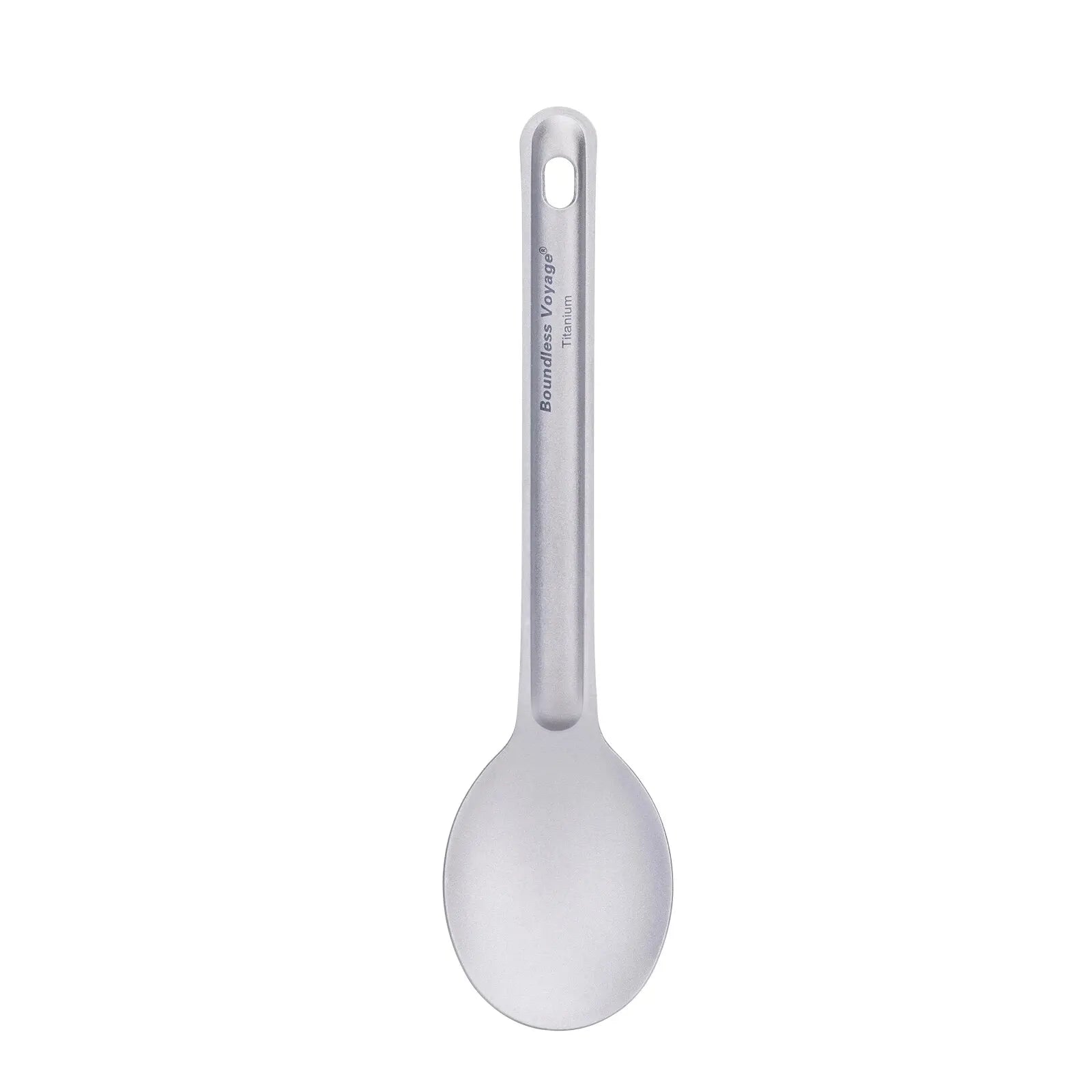 BOUNDLESS VOYAGE Titanium Cutlery Set – Lightweight Reusable Spoon & Spork for Camping & Travel