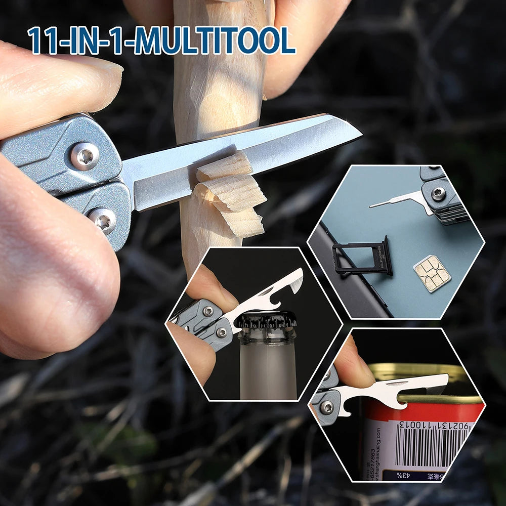 NEXTOOL 11-in-1 Mini Sailor Multitool with Pliers and Knife for EDC and Outdoor Use