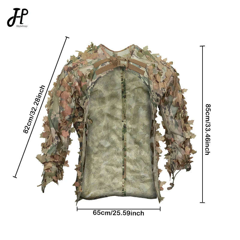 HIGH-JUMP Bionic Leaf Ghillie Suit - Ultimate Camouflage Cloak for NZ Hunting & Wildlife Photography