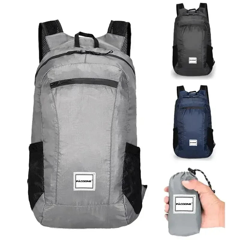 PACOONE 20L Lightweight Foldable Hiking Backpack Waterproof for Travel and Outdoor Use
