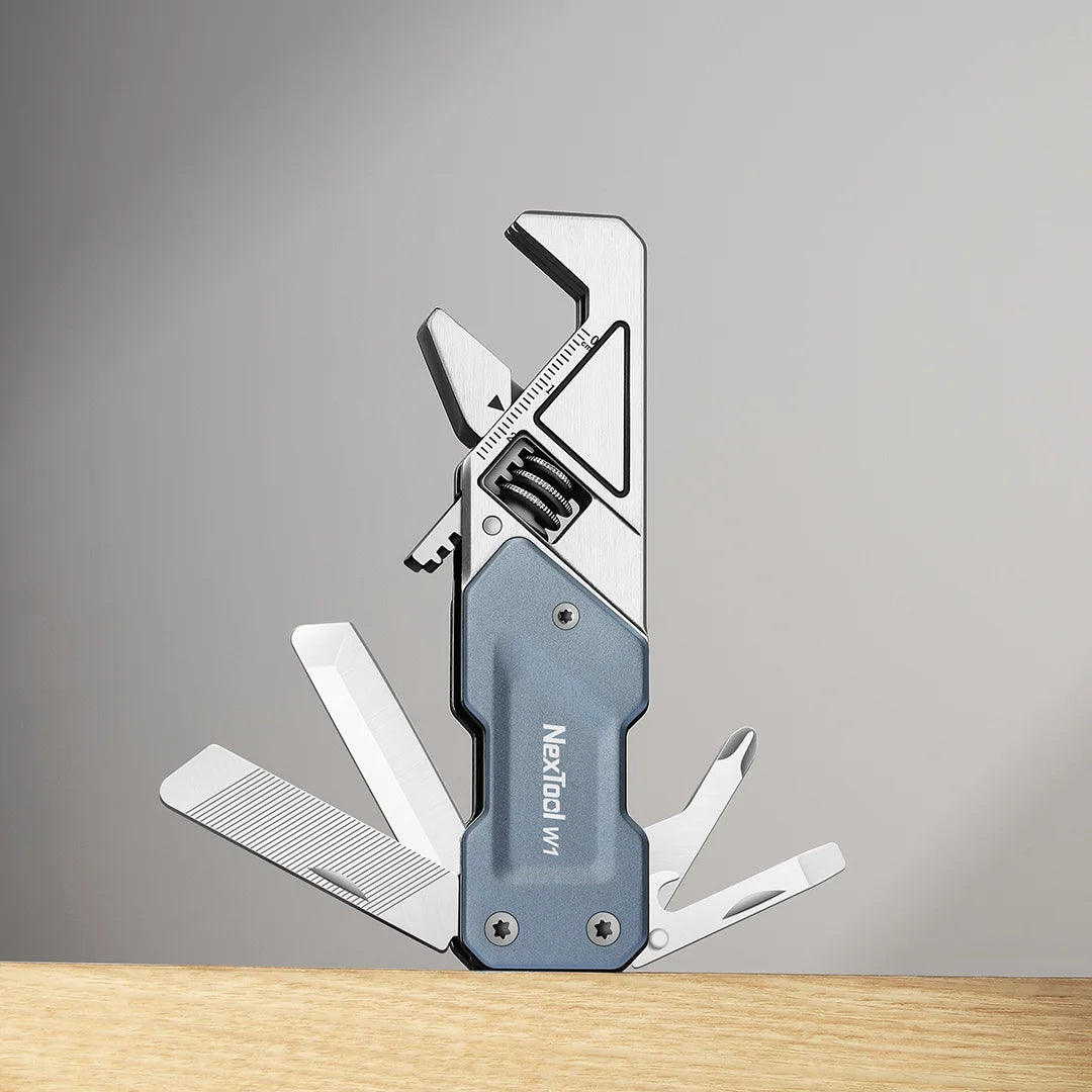 NEXTOOL Adjustable Wrench 6-in-1 EDC Multitool with Knife and Screwdrivers
