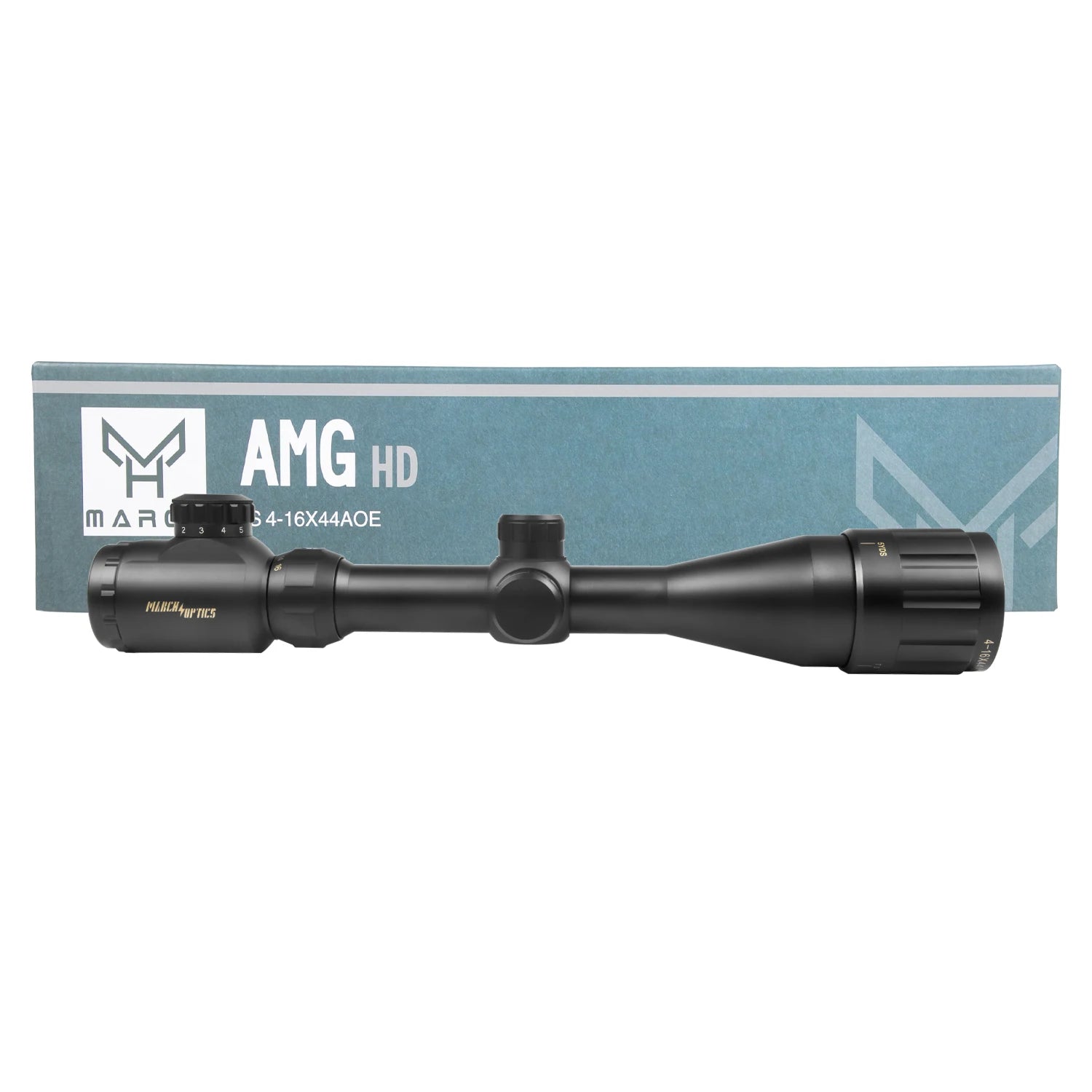 MARCH S 4-16×44 AOE Tactical Rifle Scope - Illuminated Variable Optic for Precision Hunting