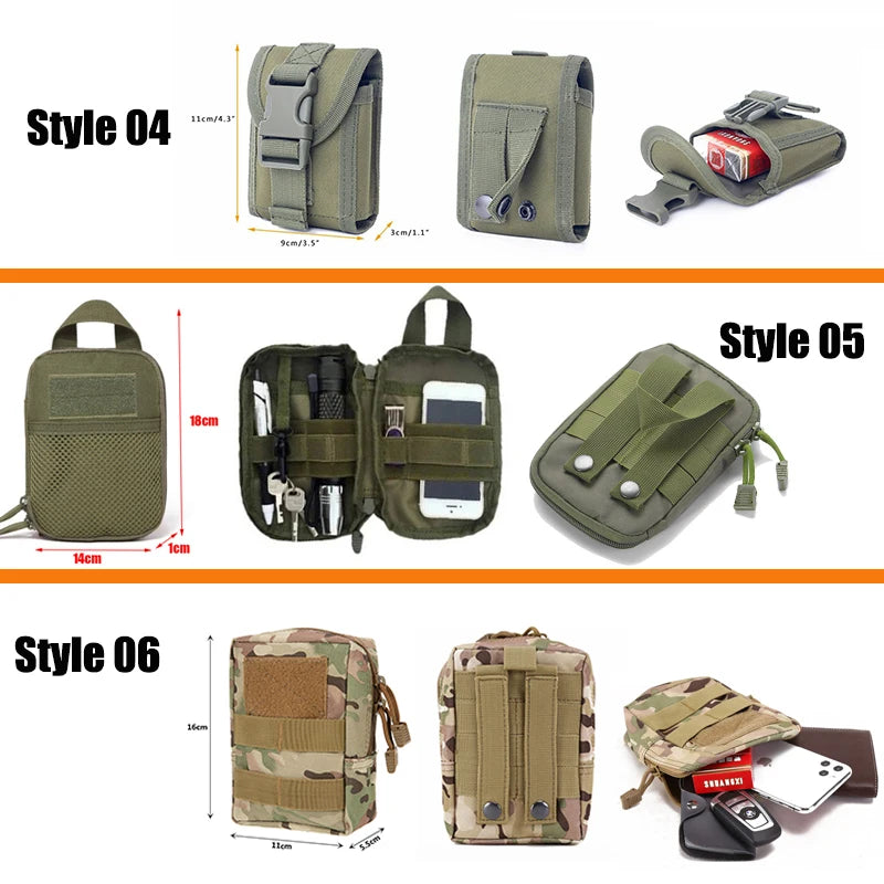 OPHIDIANTAC Molle Waist Bag EDC Pouch for Camping and Hunting