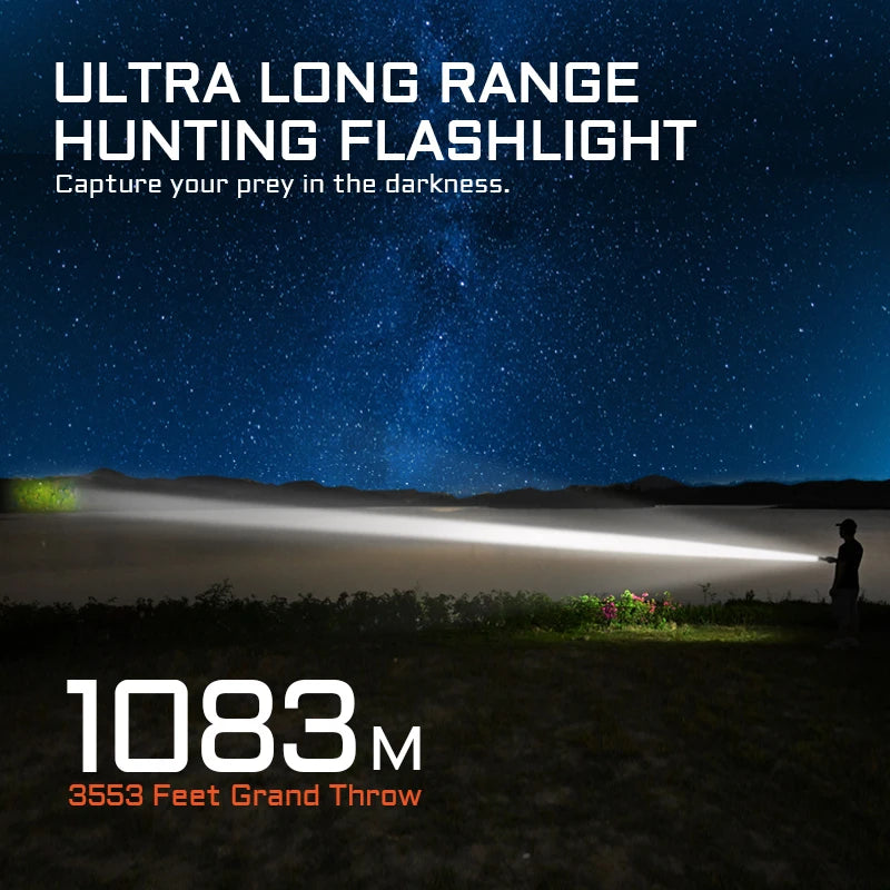 ACEBEAM L19 2.0 2200 Lumen Long-Range Rechargeable Hunting Flashlight