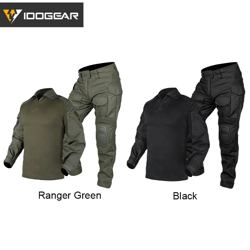 IDOGEAR G3 Combat Uniform – Tactical BDU with Elbow & Knee Pads