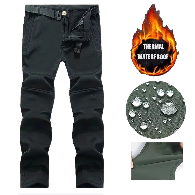 MAZEROUT Men's Winter Softshell Jacket & Cargo Trousers S-5XL