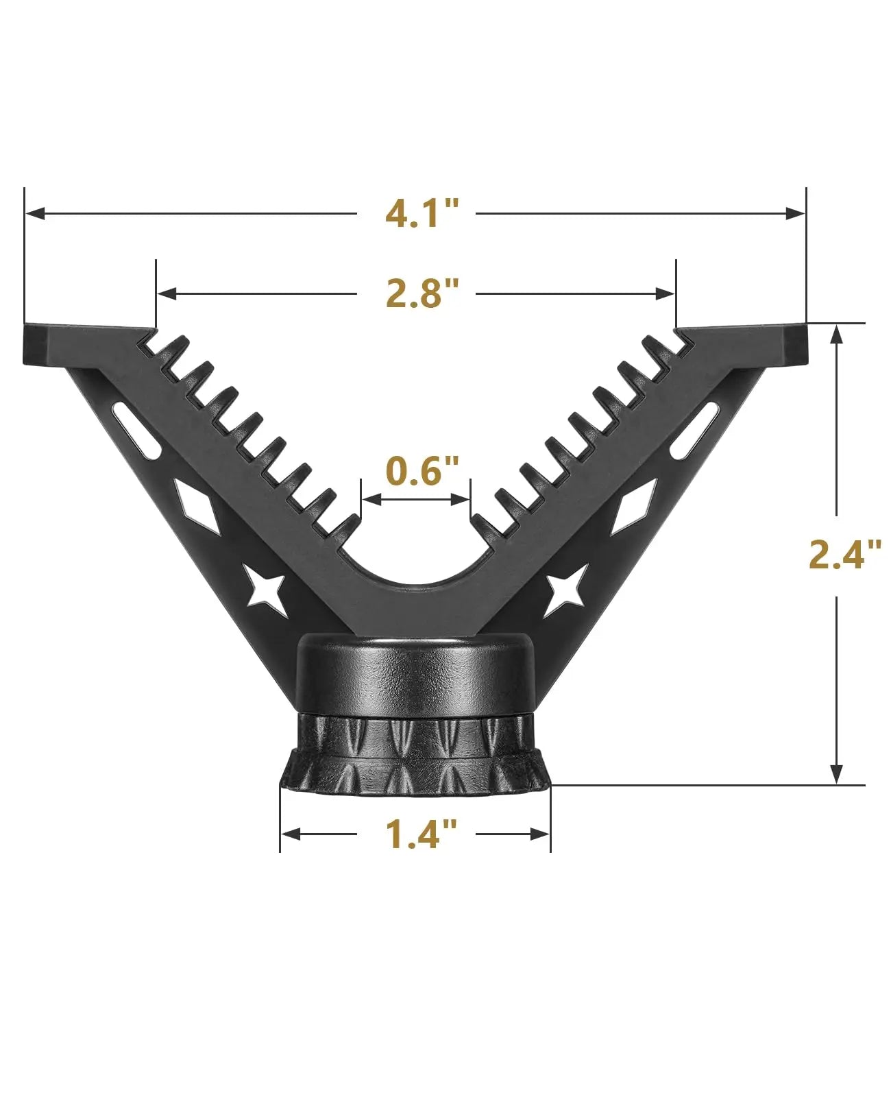 MIDTEN Portable Shooting Rest V Yoke Holder with 360° Rotation for Hunting and Outdoors