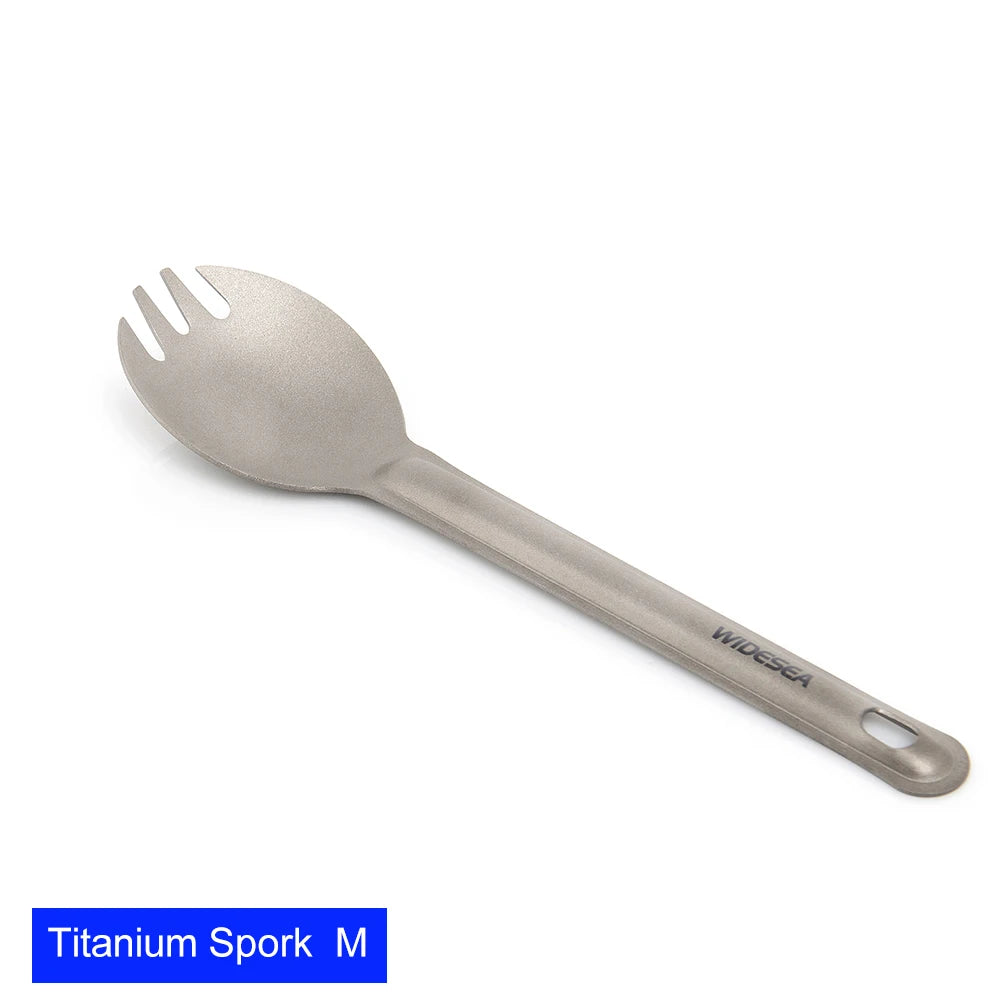 WIDESEA Titanium Spork – Ultralight Camping & Hiking Cutlery