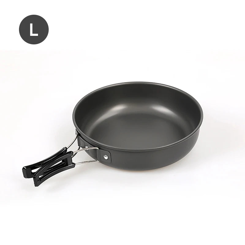 WESTTUNE Camping Frying Pan – Lightweight Aluminium Cookware with Foldable Handle