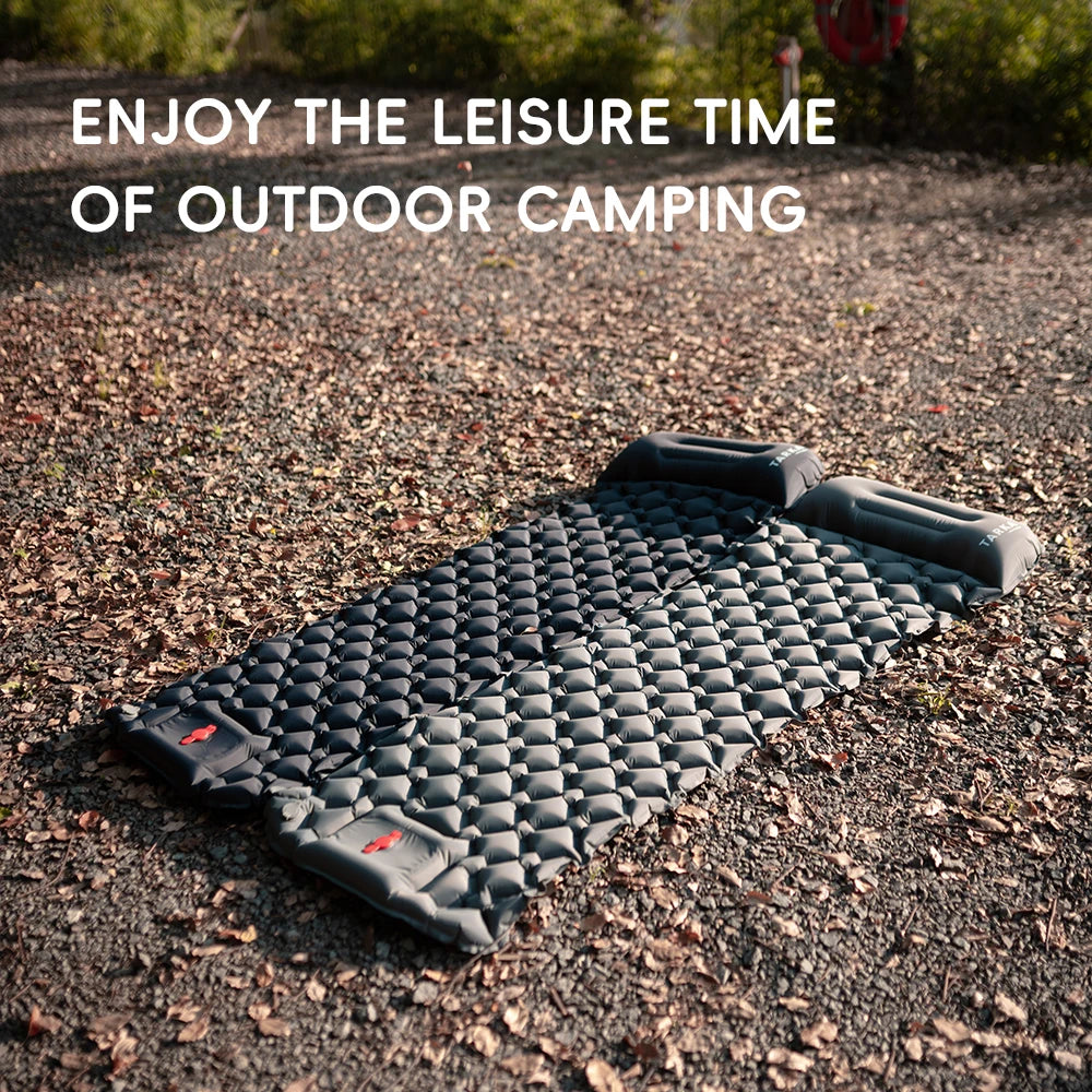 TARKA Inflatable Camping Mat – Self-Inflating Air Cushion with Pillow for Hiking & Climbing