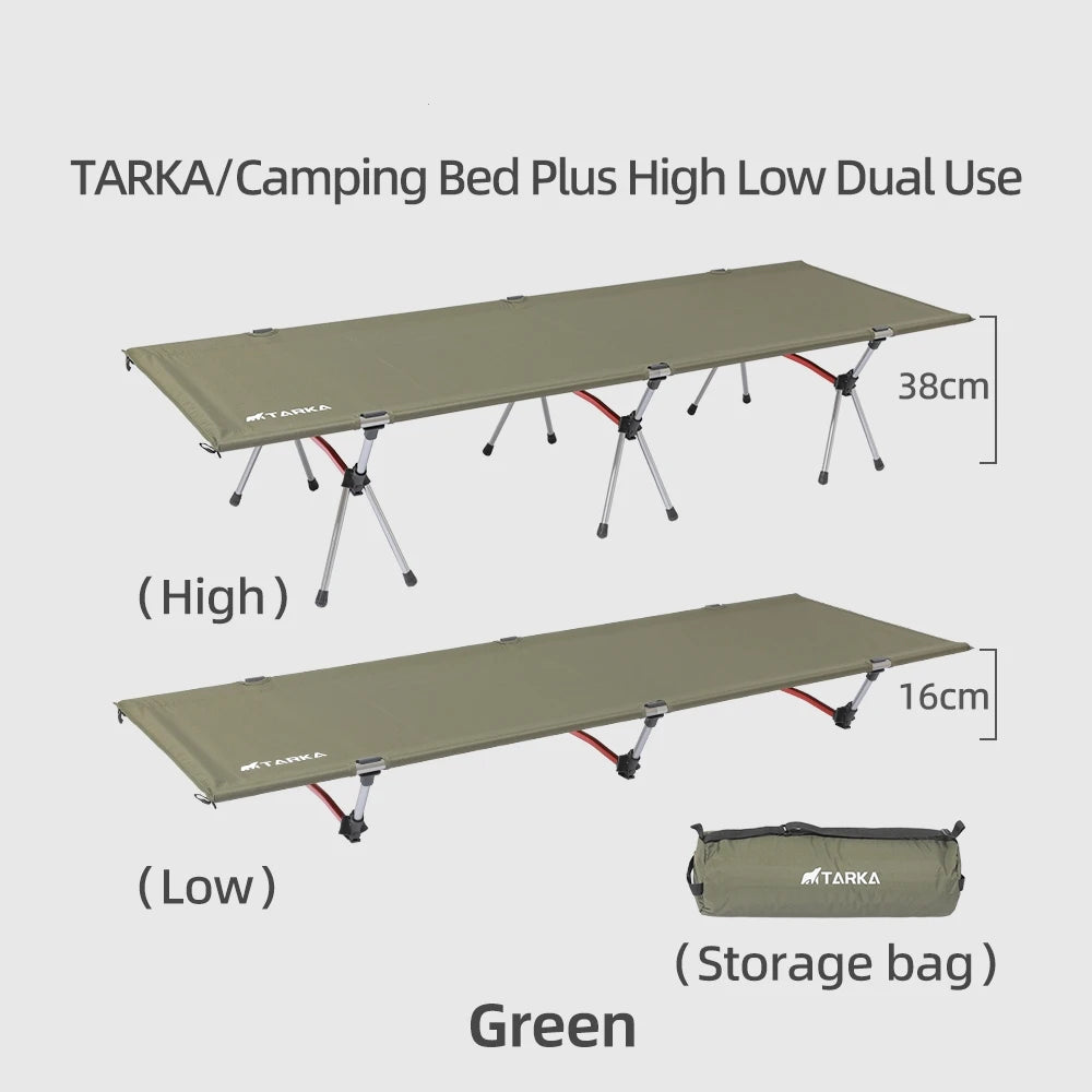 TARKA Portable Camping Cot – Lightweight Collapsible Sleeping Bed for Hiking & Backpacking