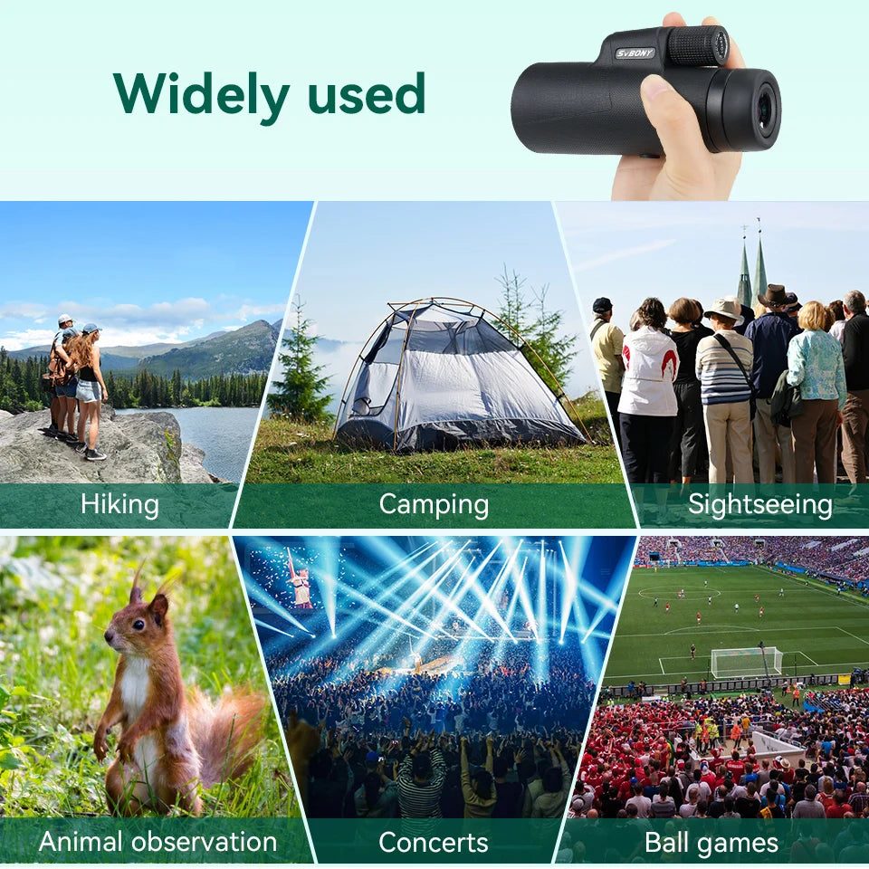 SVBONY SX32 Professional Zoom HD Monocular Telescope for Outdoor Adventures