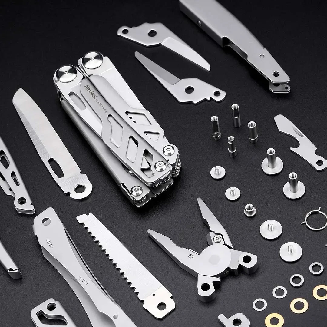 NEXTOOL Flagship Pro 16-in-1 Multitool with Pliers and Knife for EDC and Outdoor Use