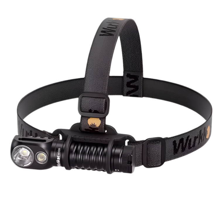 WURKKOS HD20 Dual LED 2000 Lumen USB-C Rechargeable Headlamp and Work Light