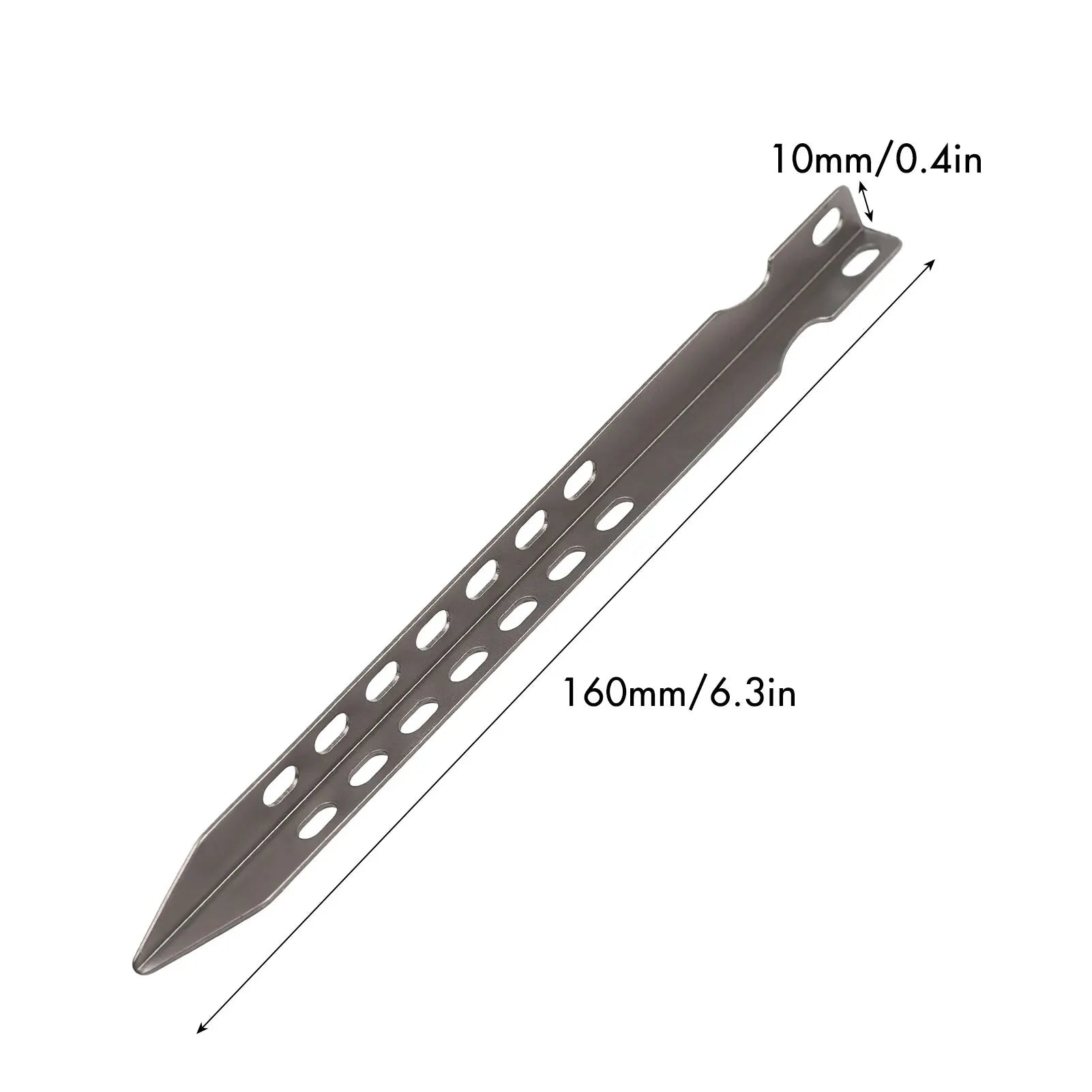TOMSHOO Ultralight Titanium Tent Pegs – 4/6 Pack Windproof Camping Stakes