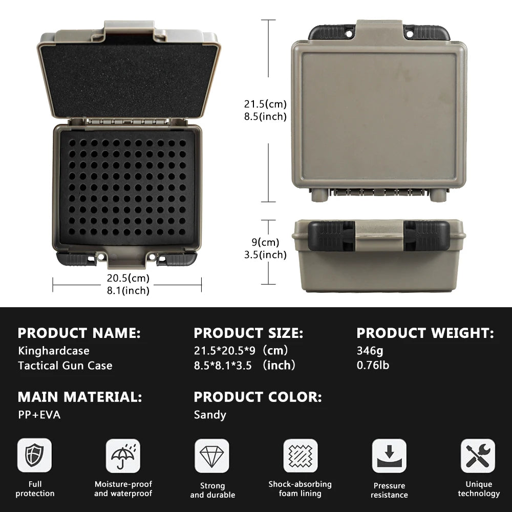 AIRSSON Bullet Box – 50/99 Round Ammo Storage Case for 9mm, .223/5.56mm, 7.62x39mm