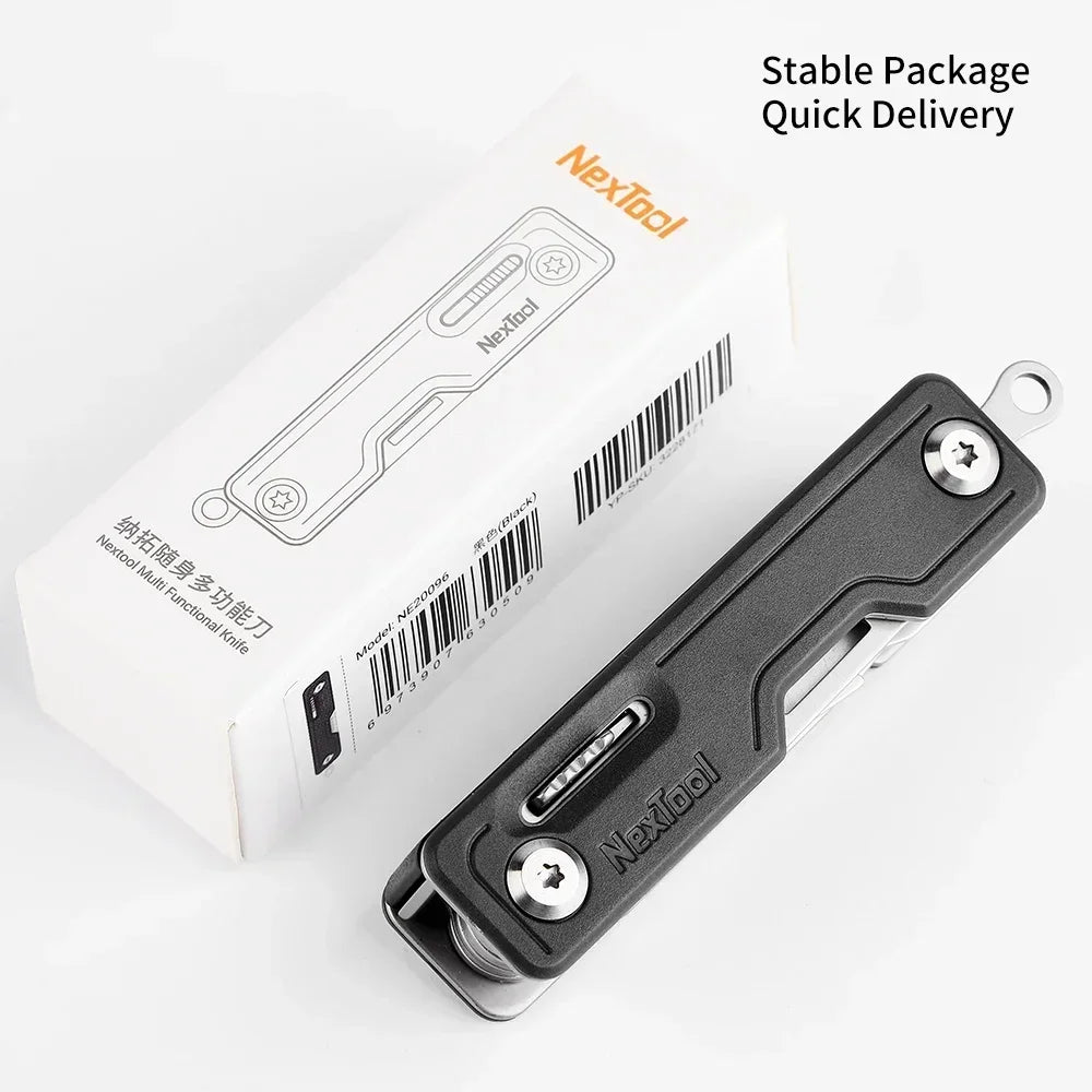NEXTOOL 10-in-1 EDC Multitool Knife with Scissors and Screwdrivers for Camping