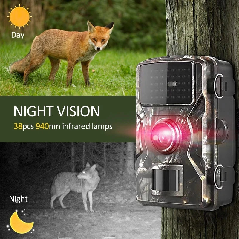 16MP 1080P Hunting Trail Camera – Infrared Night Vision Motion Activated Security Cam