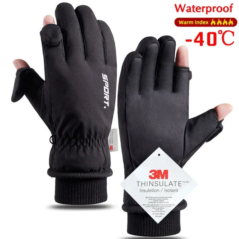 Winter Touchscreen Waterproof Gloves – Windproof and Warm for Cycling, Skiing, and Outdoor Sports