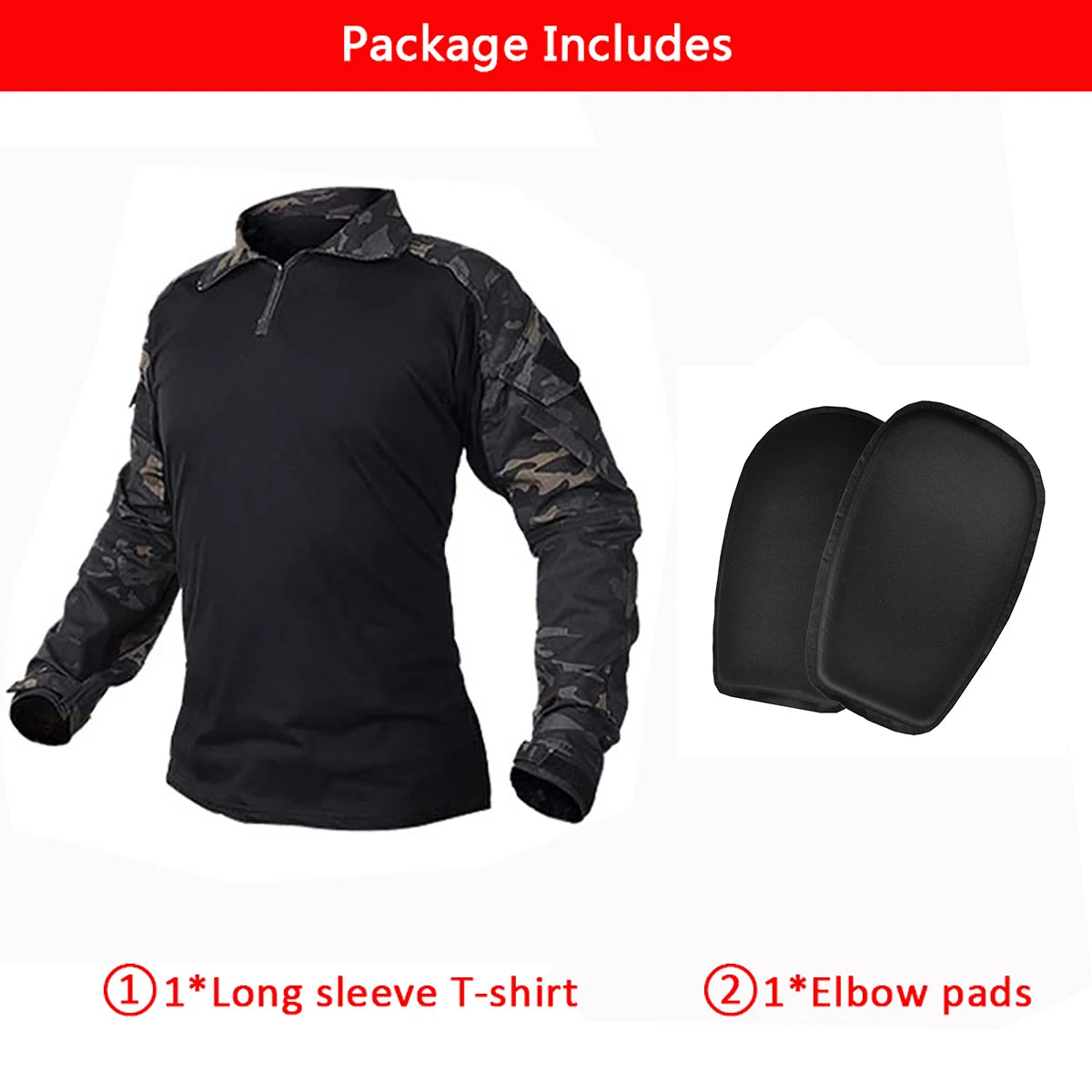 HAN WILD Combat Uniform +Pads Safari Tactical Pants Sport Climbing Uniform Camo Shirt Combat Shirts Hunting Clothes Men Camping