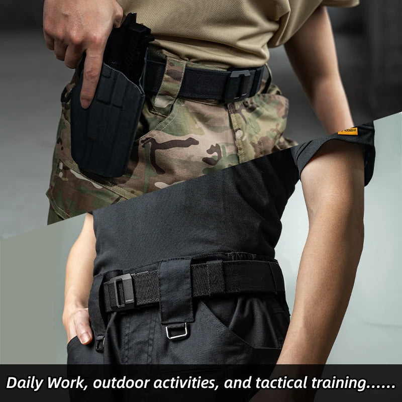 IDOGEAR 1.5 Inch Hard Tactical Belt – Heavy-Duty Nylon with Metal Automatic Buckle