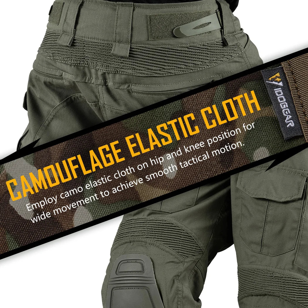 IDOGEAR G3 Combat Pants – Tactical Trousers with Knee Pads